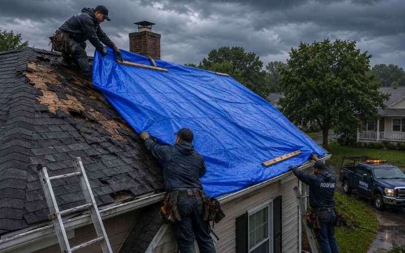 Emergency Roof Repair in Shelburne