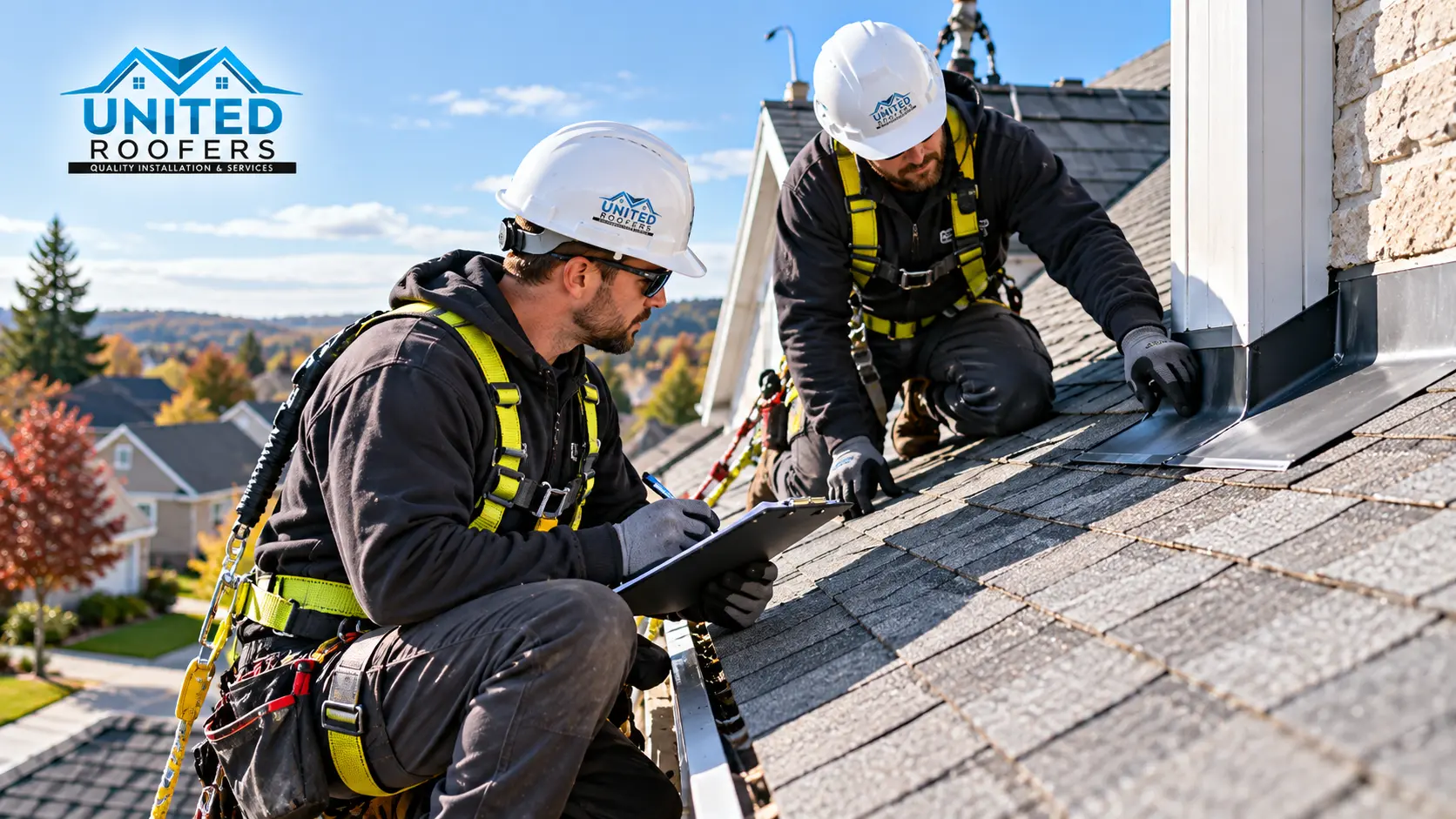 What Could Really Be Damaging Your Roof United Roofers Inspecting a Shingle Roof